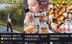 wellness industry in China, TCM posts on social media