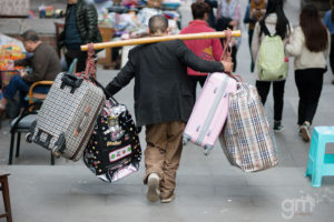 suitcase in china