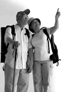 Chinese senior tourists