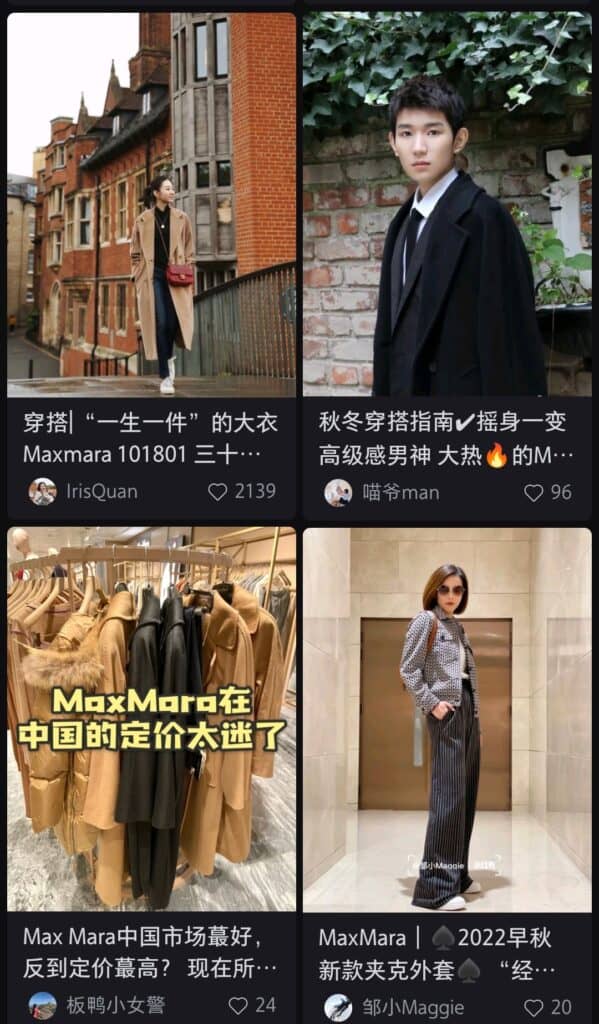 Chinese consumers’ attitude toward Max Mara