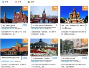 Moscow destination ranking