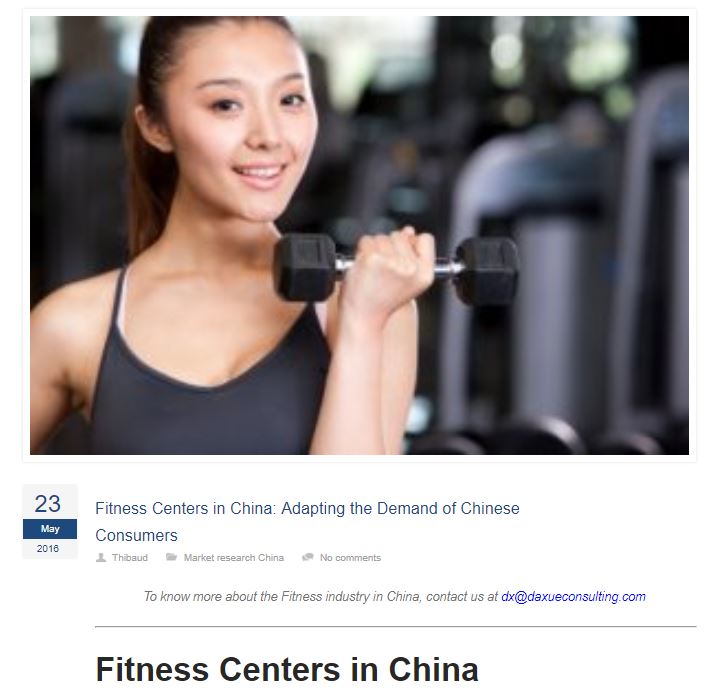 Fitness Centers in China