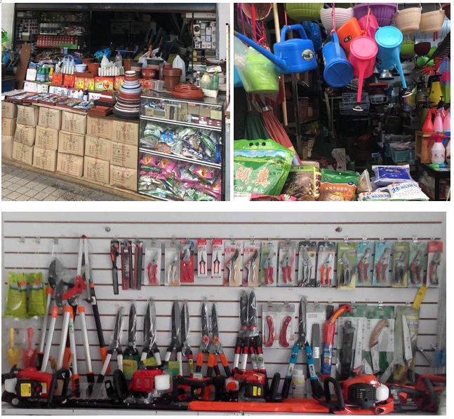 gardening tools and machines from specialized stores and wholesale market in China
