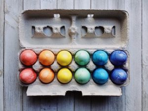 colorful Easter eggs