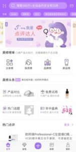 China’s online purchasing of cosmetics products