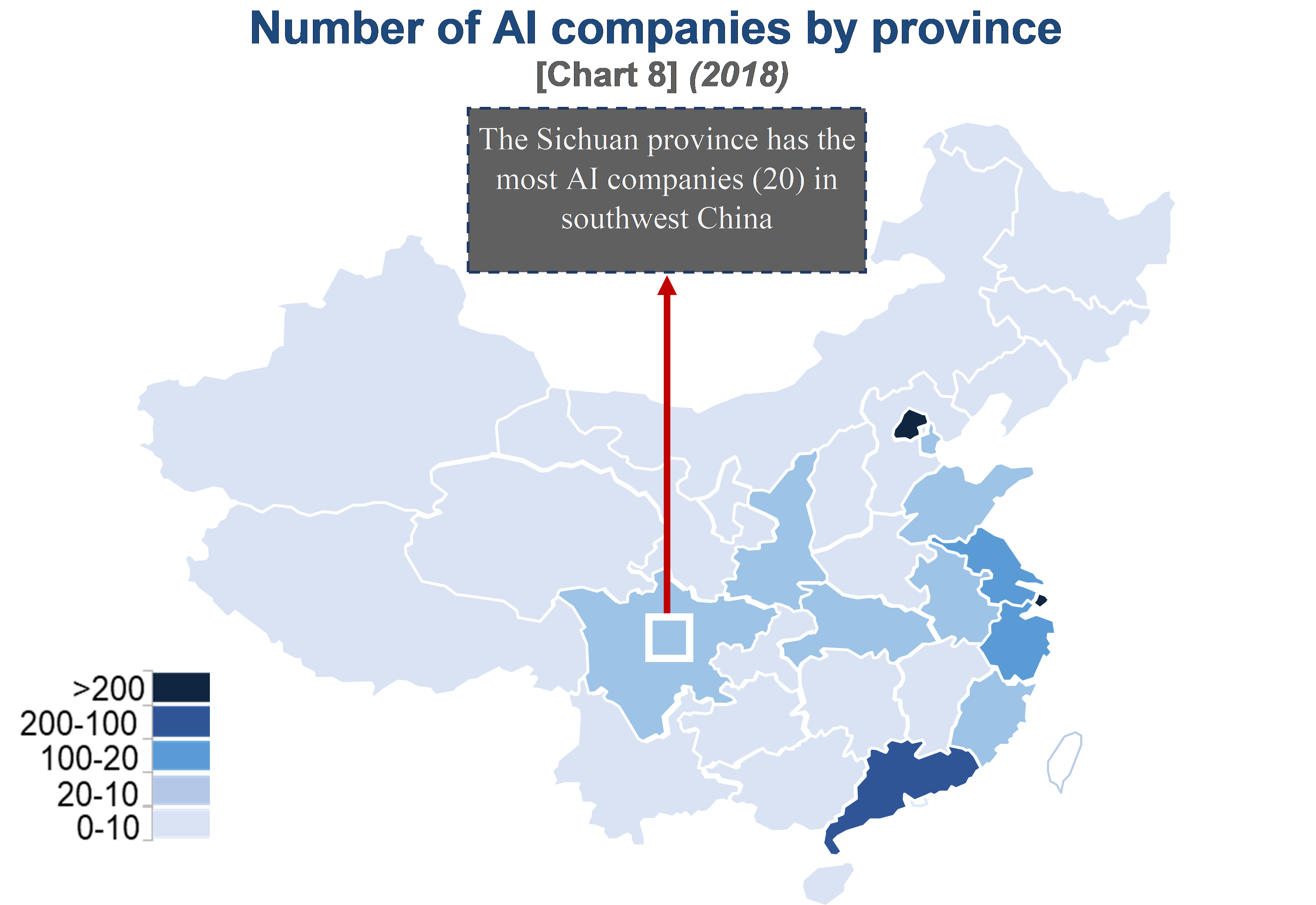 AI companies in China by province