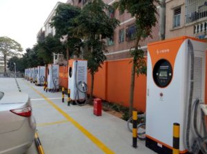 EV charging stantions in China