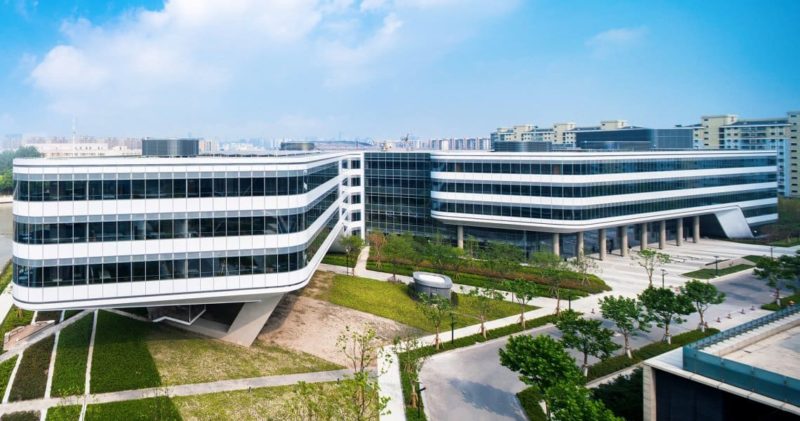 Johnson controls office is an example of smart buildings in China