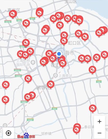 Baidu's Coronavirus map - Shanghai, coronavirus crisis management in China