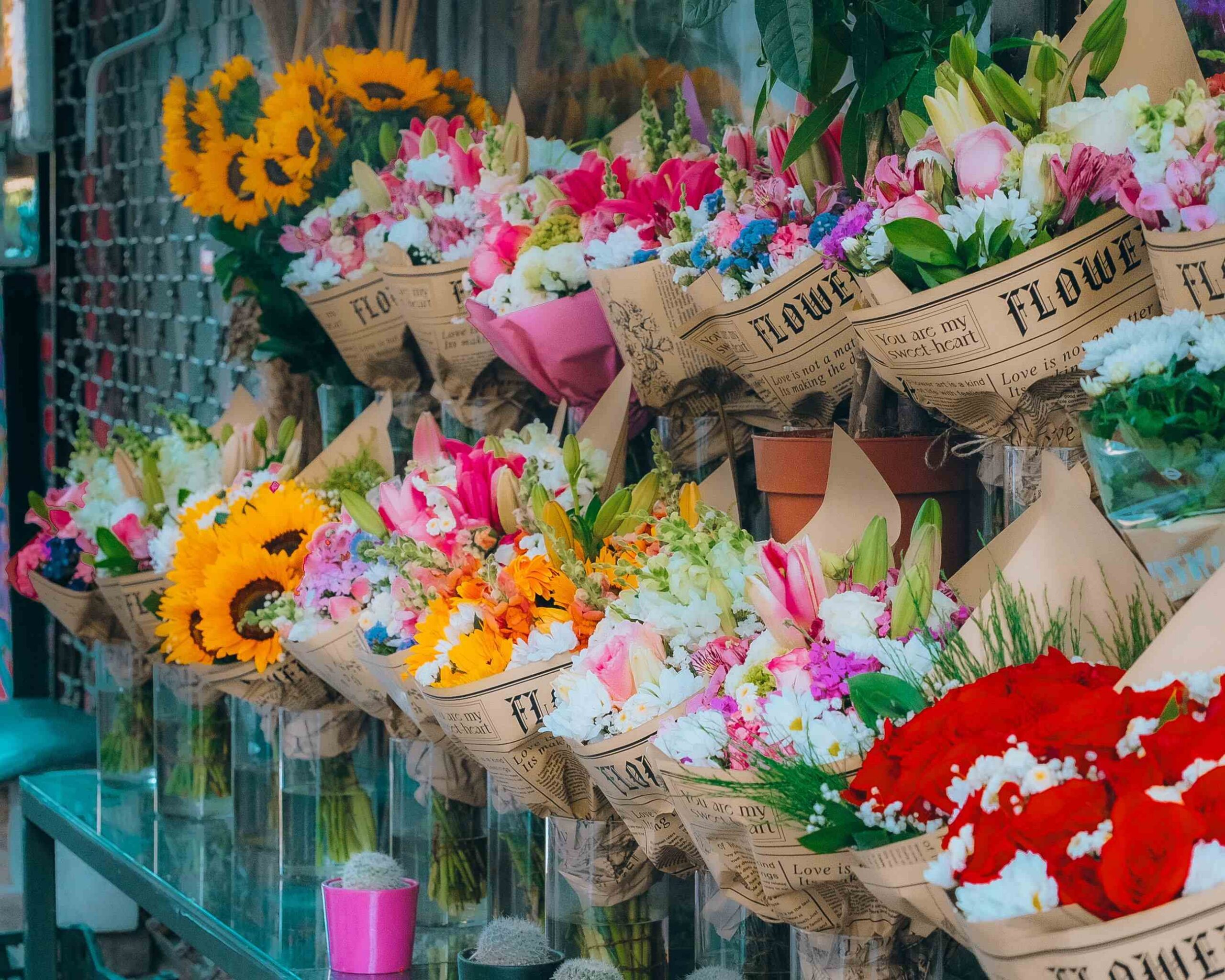 flower market in China