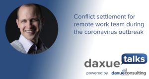 Conflict settlement for remote work team