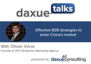 B2B strategies to enter China