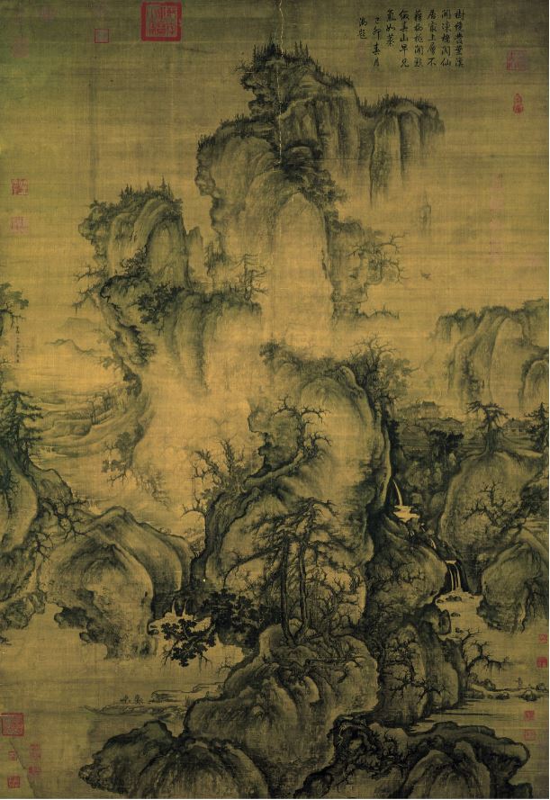 A typical Shan Shui painting by Guo Xi during the Sond Dynasty