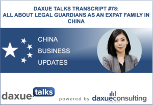 Legal guardians as an expat family in China