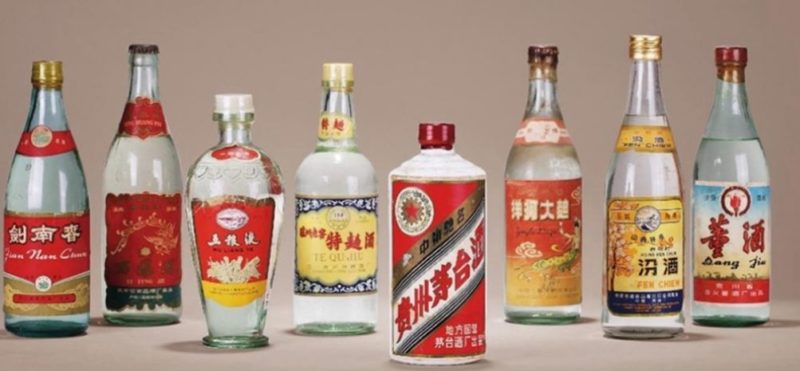 different types of Chinese liquor that are not sold in the west