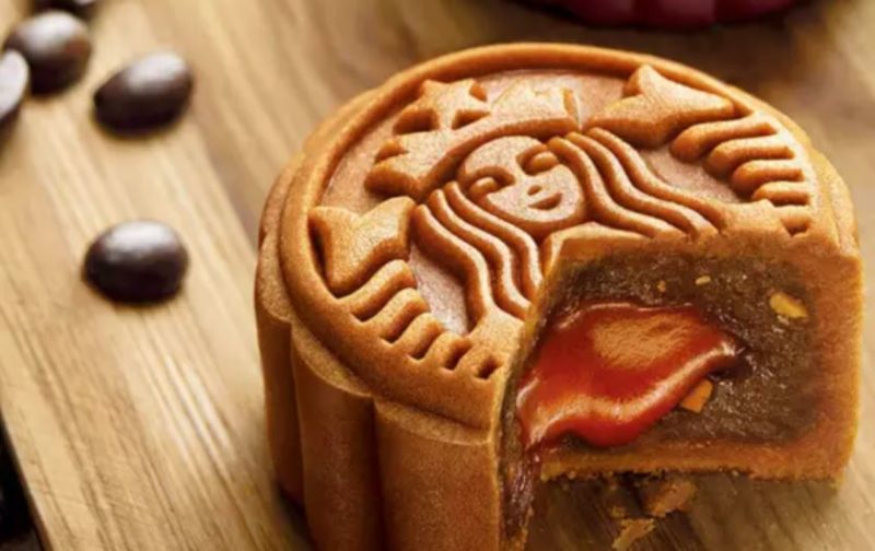 Starbucks Chinese characteristics mooncakes which are only sold in China
