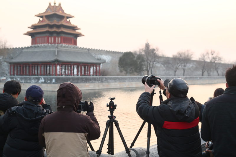 tourists in Beijing