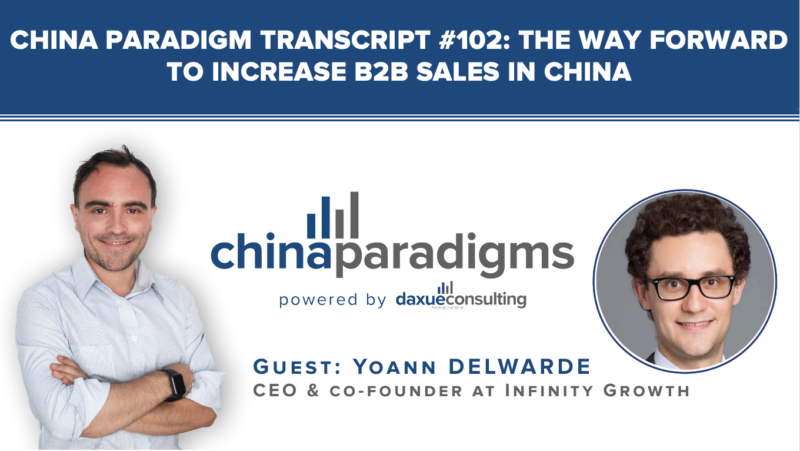 increase B2B sales in China