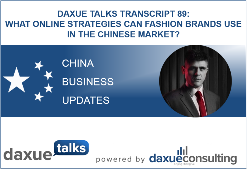 Online strategies for fashion brands in China