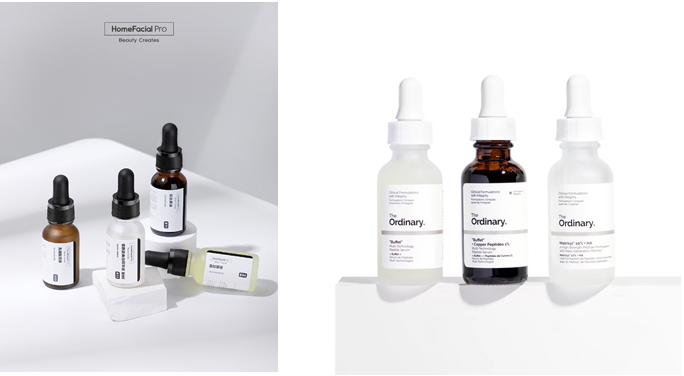 Comparing HomeFacial Pro and The ordinary skin care brands in China