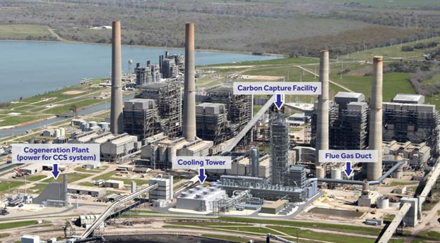 Petra Nova. this is an example of a coal power plant using carbon capture technology