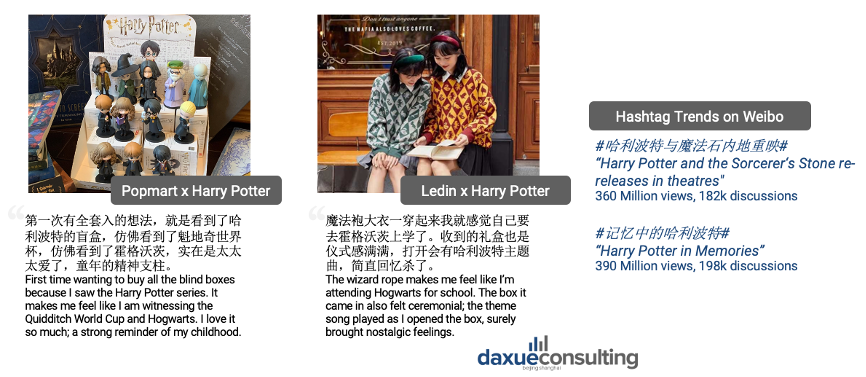Harry Potter nostalgic co-branding in China