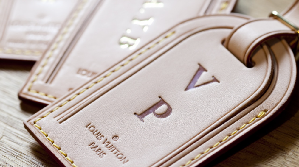 Louis Vuitton LV luggage tags limited edition hotstamp, Luxury