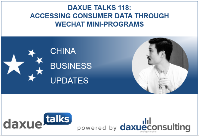 consumer data on WeChat mini-programs