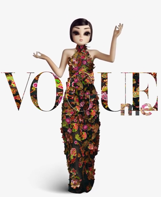 the virtual KOL’s Vogue promotional video 