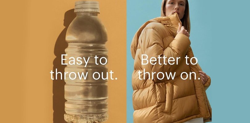 Clothes made of plastic bottles. Western consumer habits