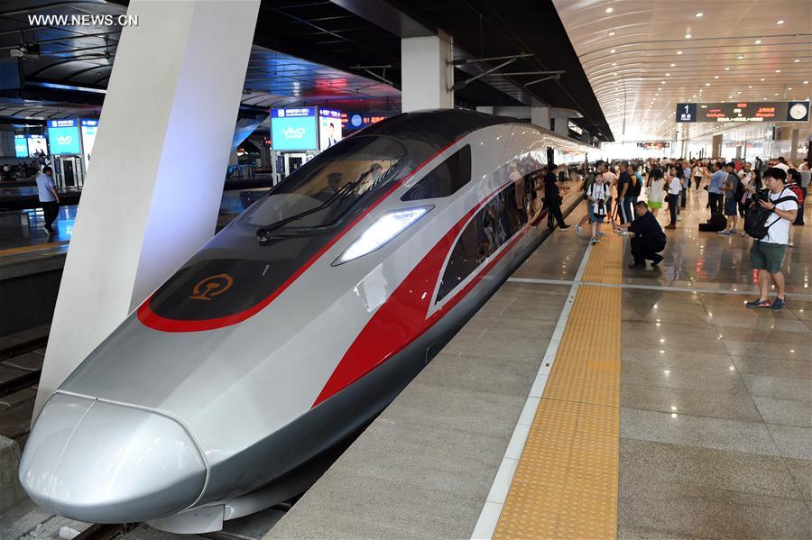 photo of a high speed train at Beijing South Railway Station in 2017 The Chinese airline industry 