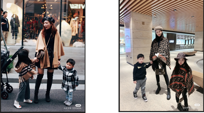 是我COCU and her little emperors wearing Burberry clothes China's luxury childrenswear 