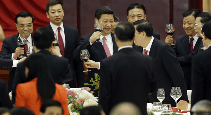 Xi Jinping, president of China, drinking at a formal event China’s workplace drinking culture