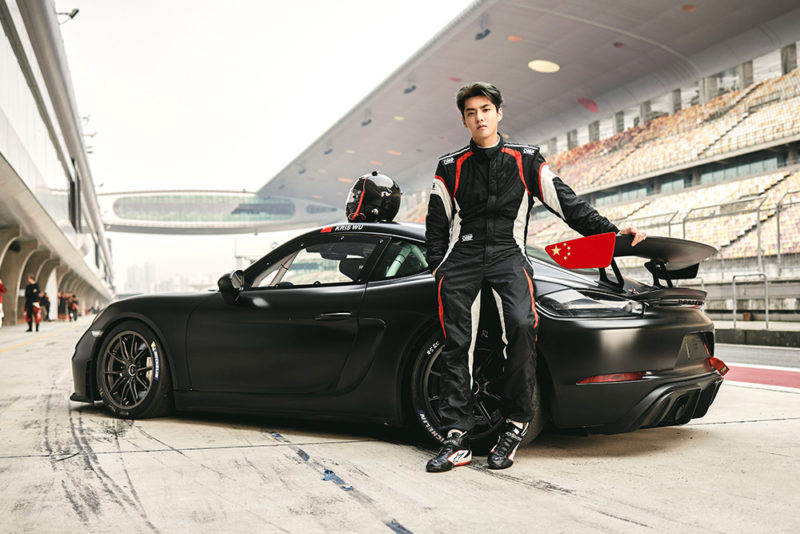 Porsche official website, Kris Wu cooperating with Porsche celebrity endorsements in China 