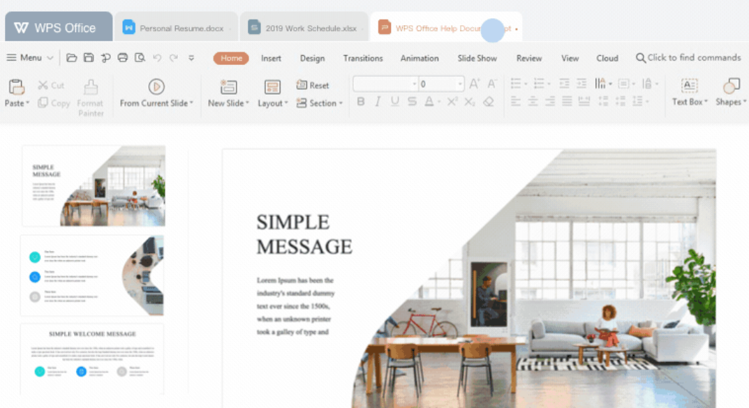 WPS Office is an all-in-one office suite that combines word processer, presentation, spreadsheet, and PDF editor in one place