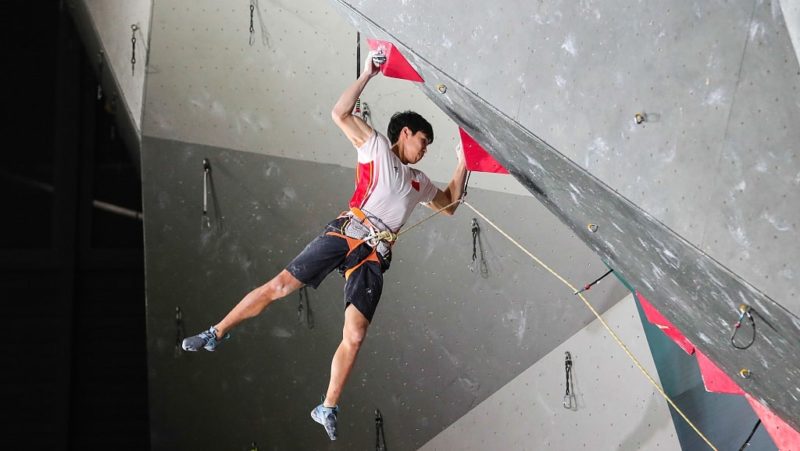 Pan Yufei at the Olympics Climbing in China 