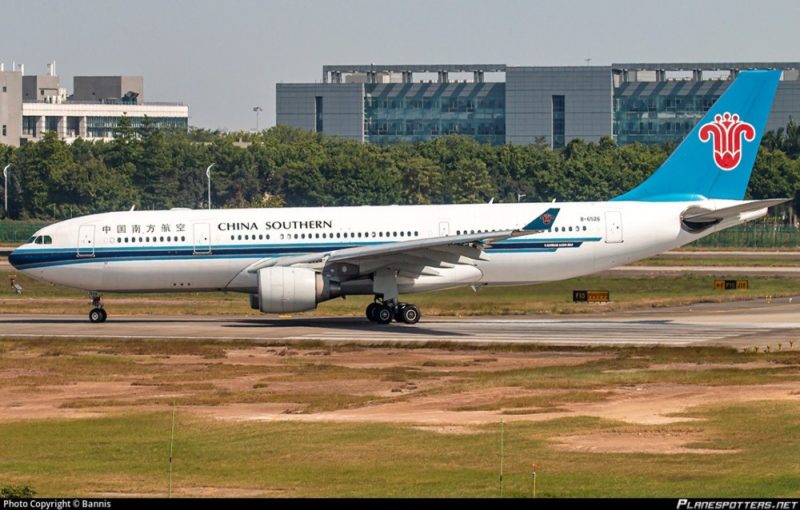 China Southern’s A330 air travel in China 