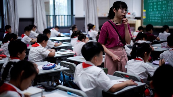 Chinese children spend many hours per week in extracurricular tutoring classes China’s education crackdown