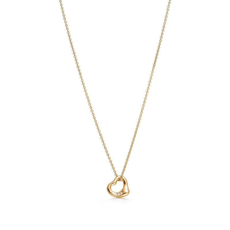 Open Heart 18K rose gold necklace Tiffany & Co. in China