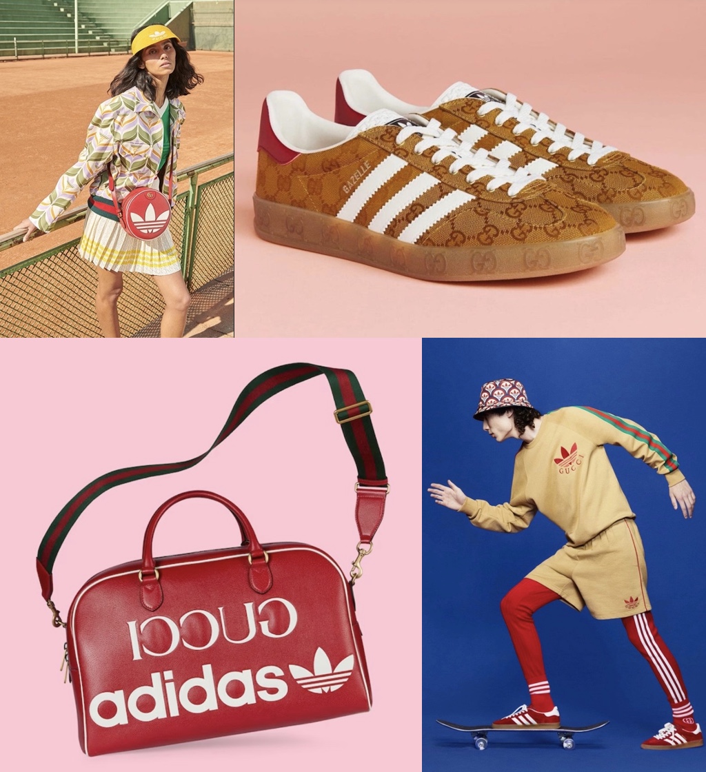 Gucci cobranding initiative with sportswear brand Adidas