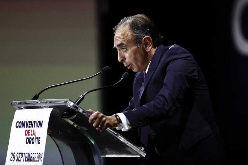 zemmour for french presidential elections 2022