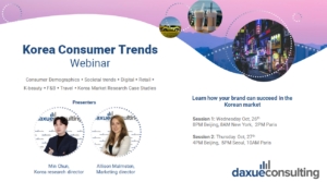 daxue consulting Korea consumption trends webinar