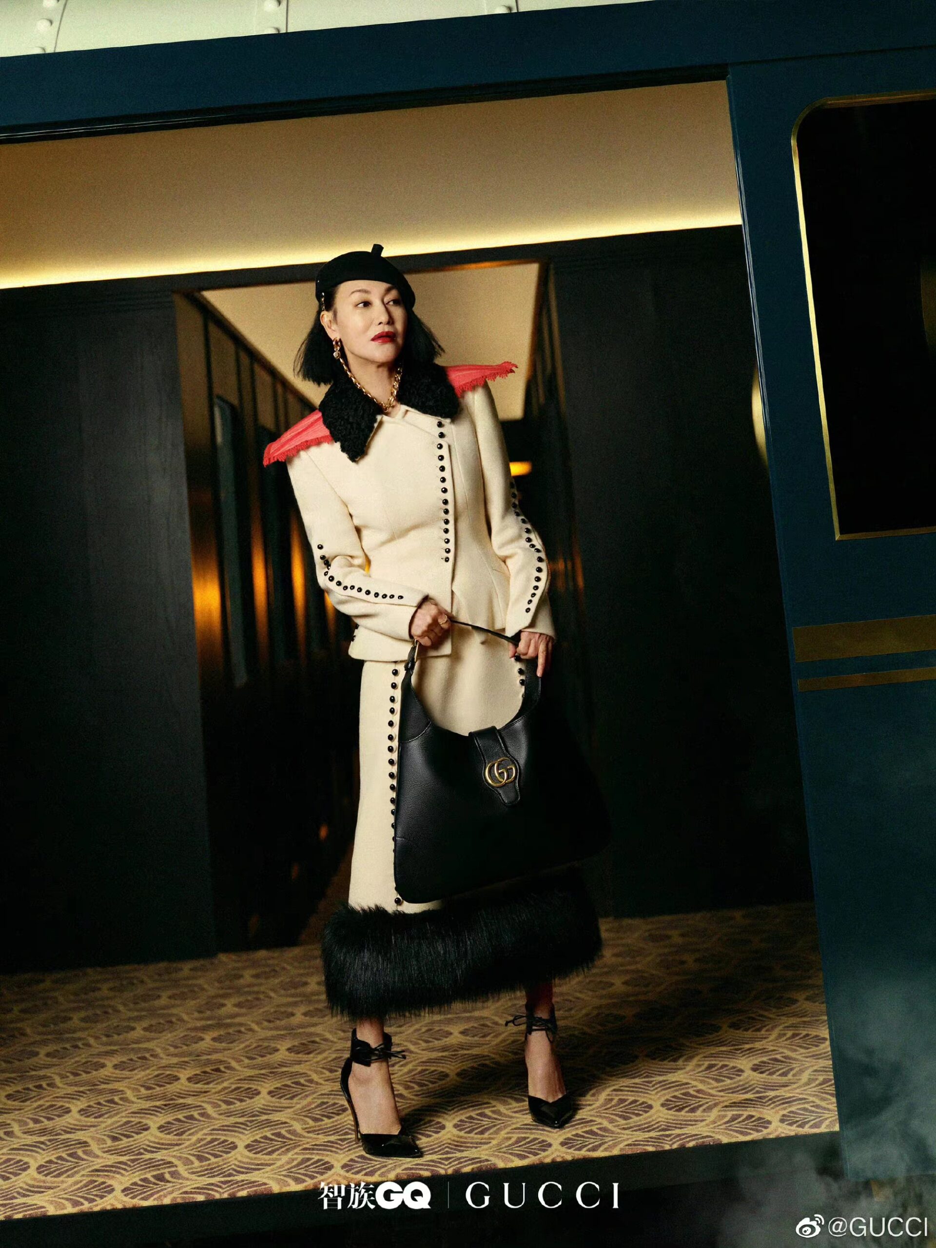 Chinese luxury consumers: actress Hui Yinghong donning a Gucci Aphrodite Shoulder Bag