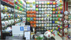 a store selling balls in Yiwu