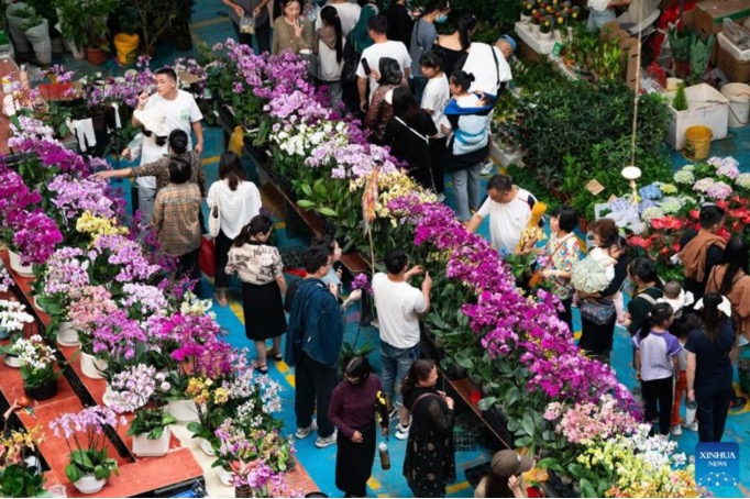 flower market in China