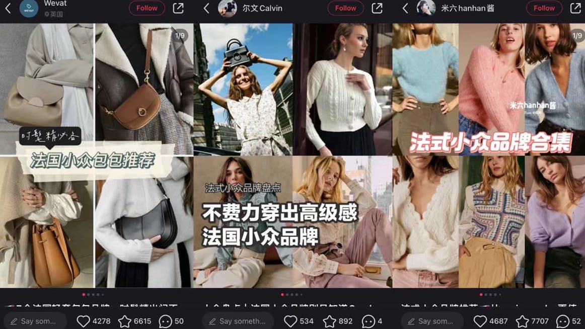 niche French brands in china