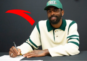 Kyrie signing contract with chinese brand