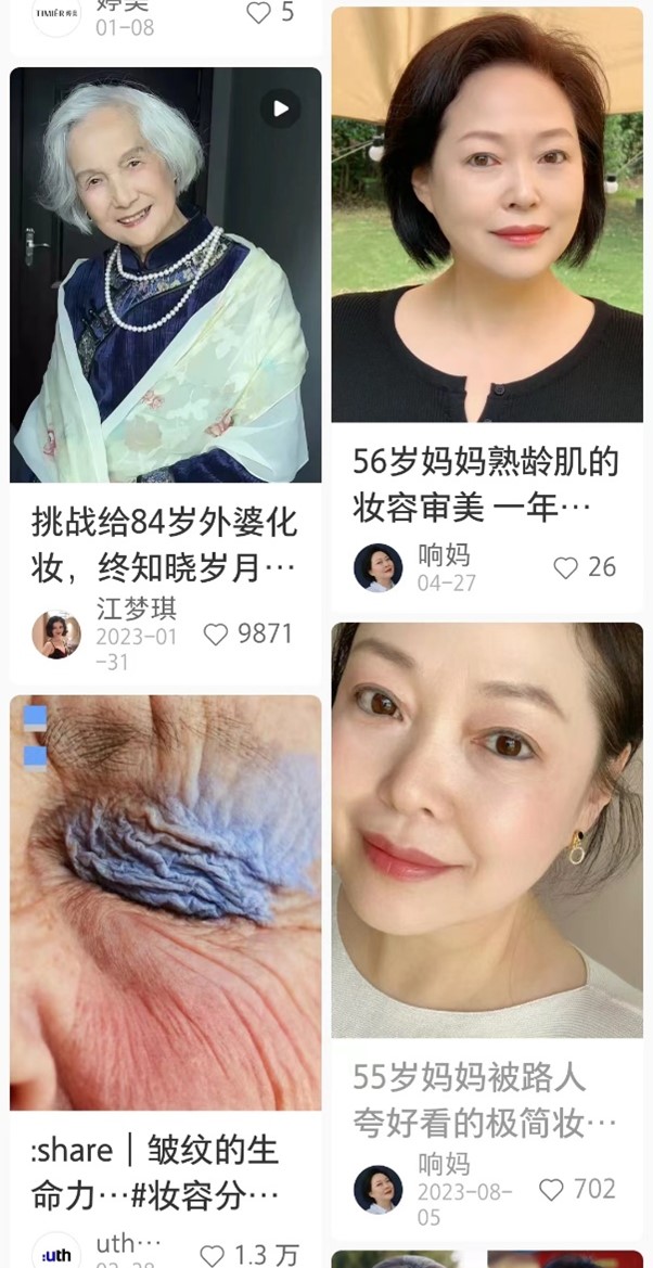 Chinese people from older generations on social media, daxue consulting