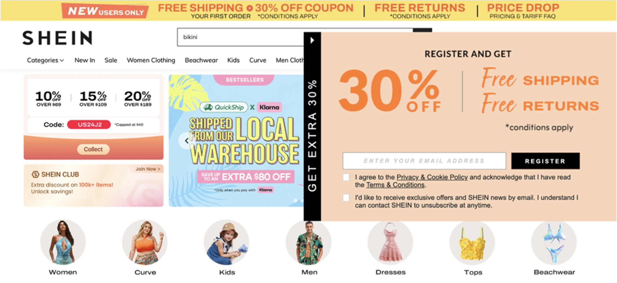 Shein's market strategy