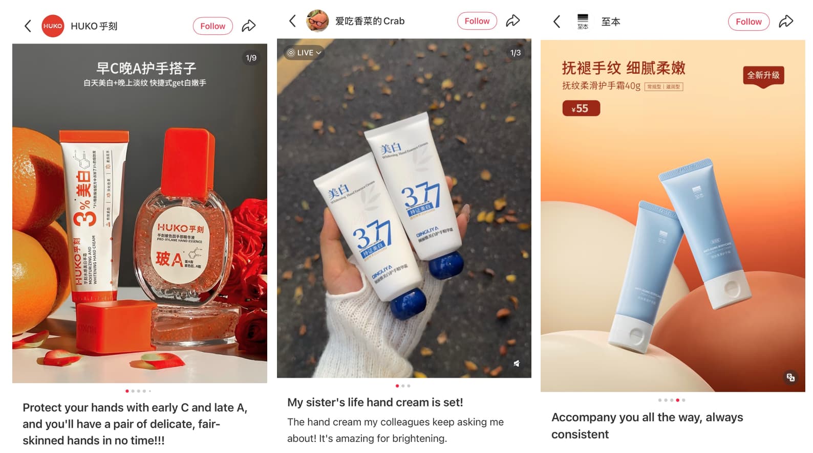 China's hand care market